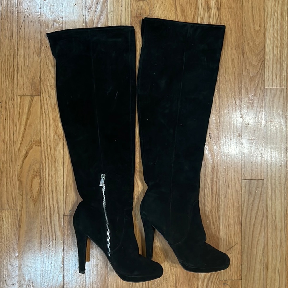 Thigh high Michael Kors heeled boots